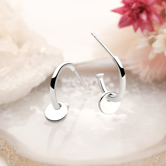 Dotty Charm Hoops
