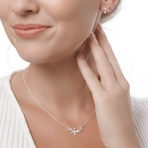 Frosted Petals Studs