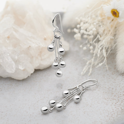 Silver Berry Earrings