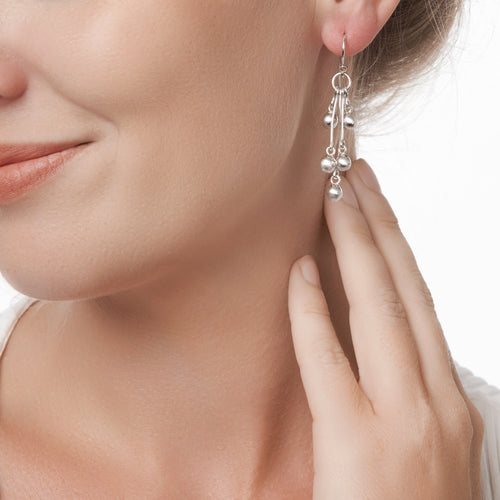 Silver Berry Earrings