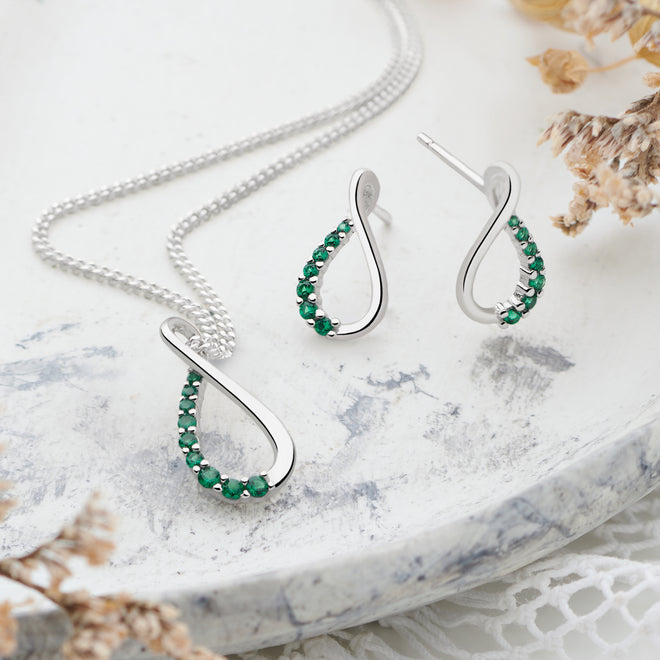 Verde Infinity Earrings