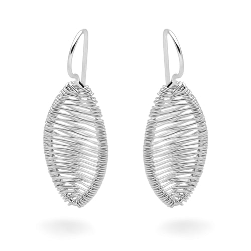 Etched Leaf Earrings