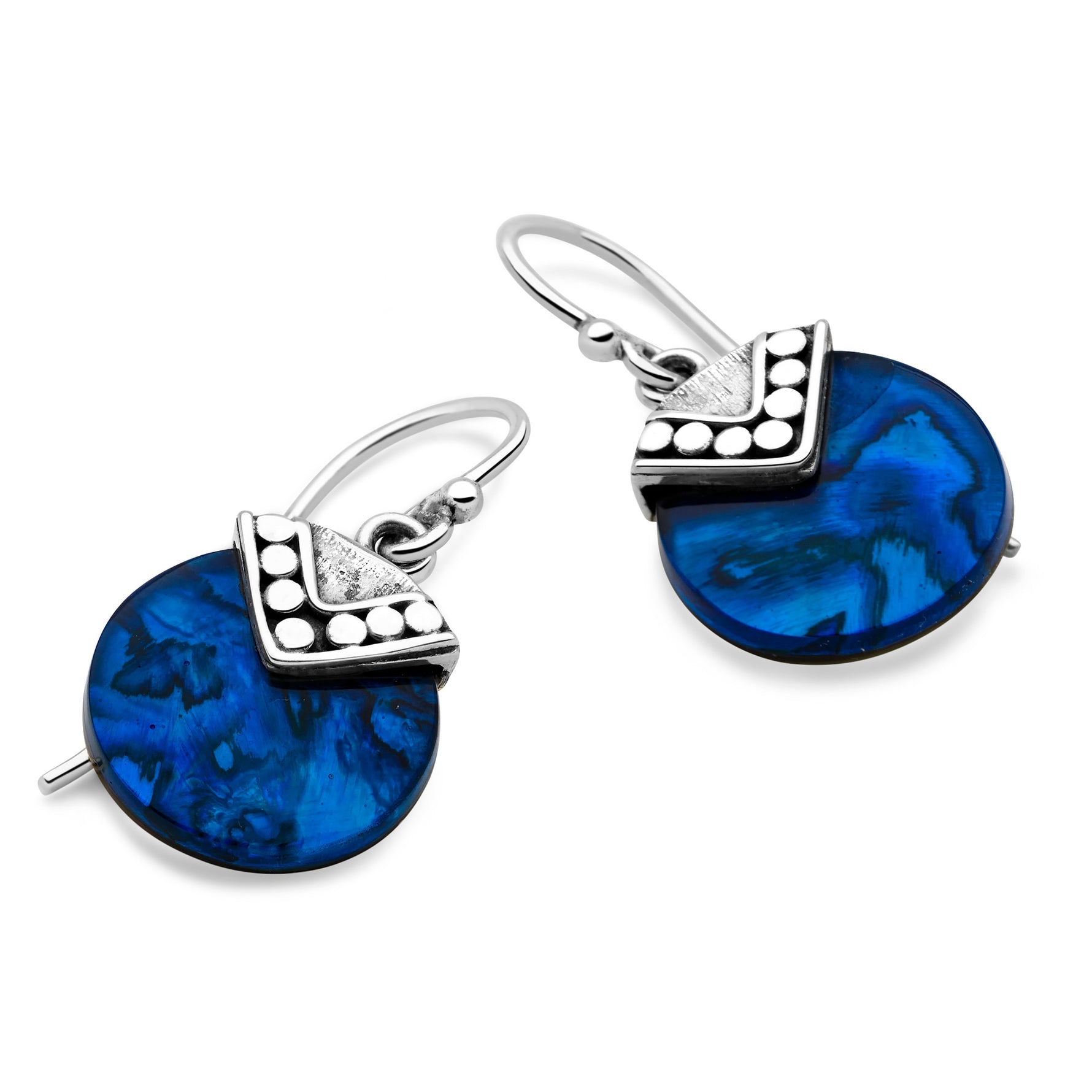 Midnight Ocean Earrings Silver by Mail