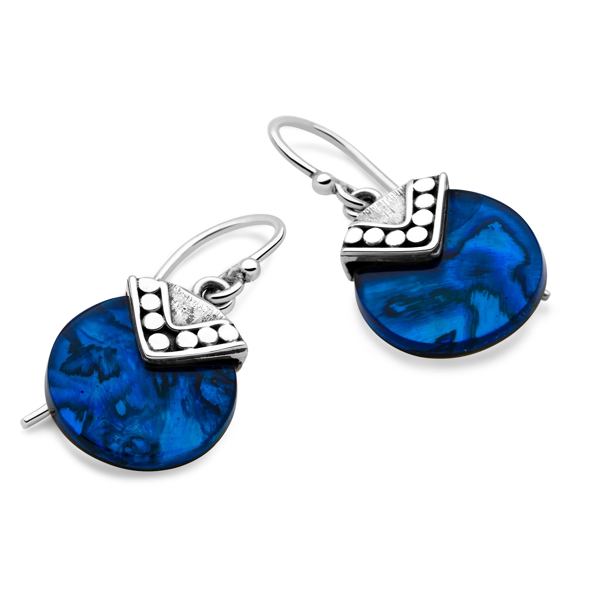 Midnight Ocean Earrings Silver by Mail