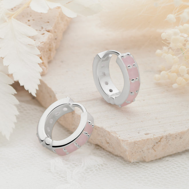 Blush Aura Hoops