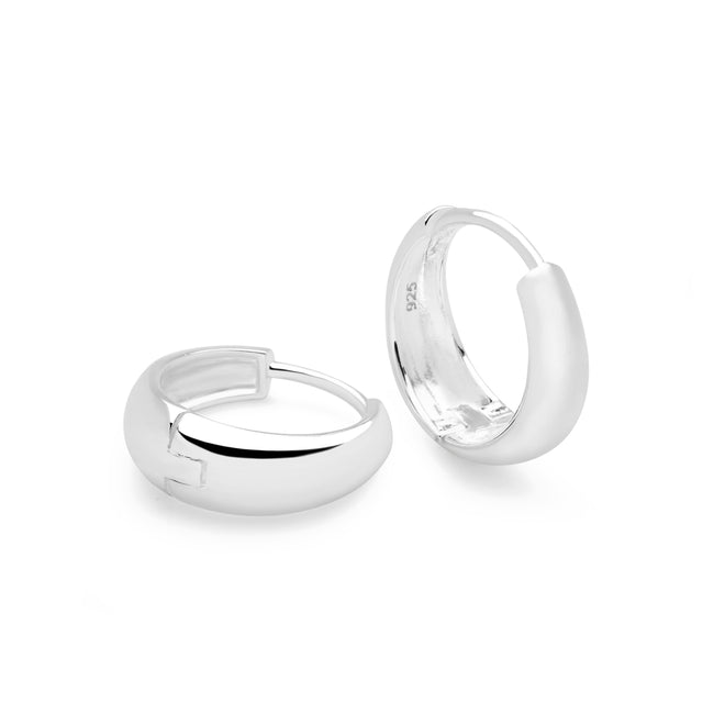 Silver Swift Hoops
