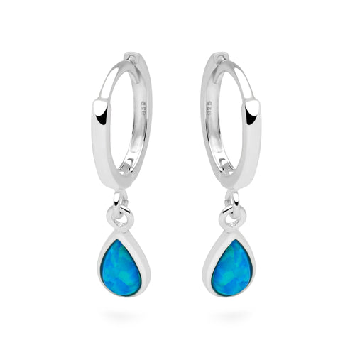 Charmed Opal Tear Hoops
