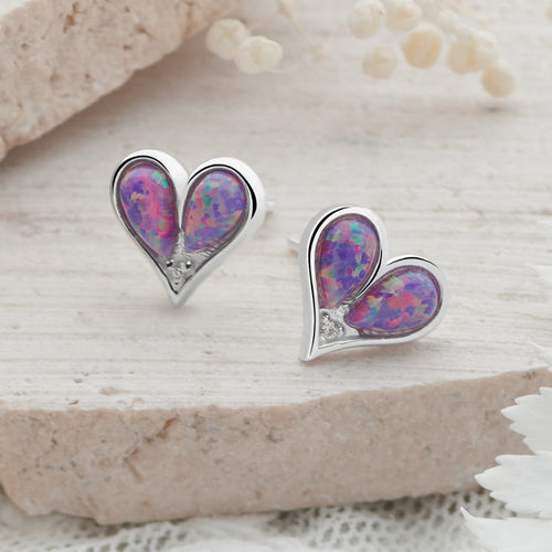 Opal Love Studs