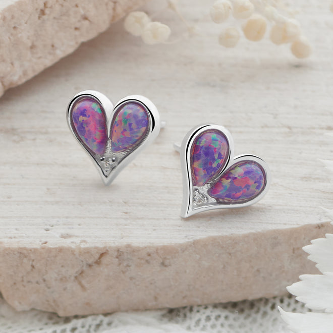 Opal Love Studs