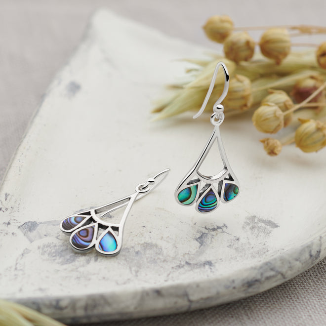 Abalone Frond Earrings