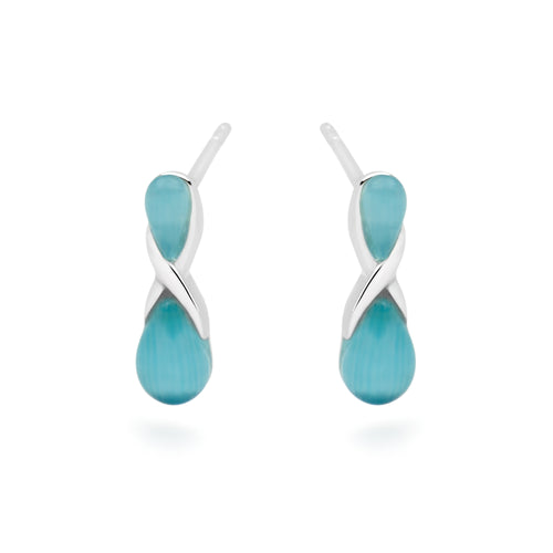 Cat's Eye Hourglass Earrings