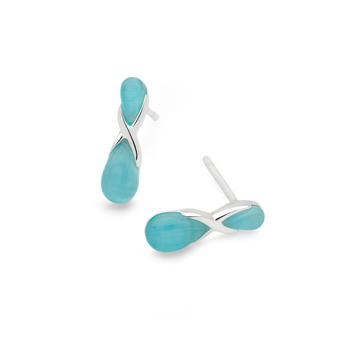 Cat's Eye Hourglass Earrings
