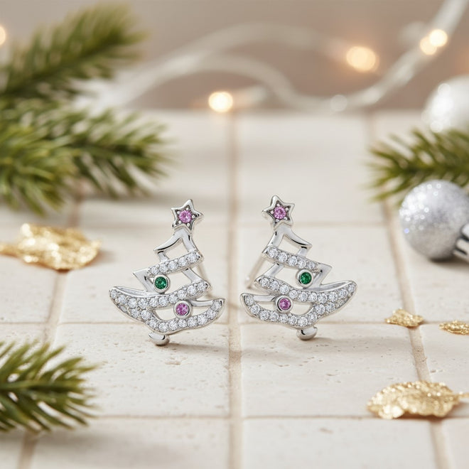 Beau Christmas Tree Earrings