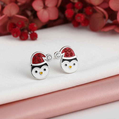 Sparkling Penguin Studs