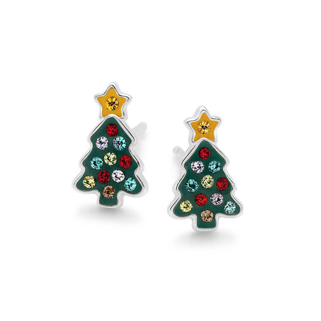 Sparkling Festive Tree Studs