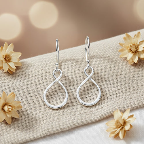 Silver Twist Earrings