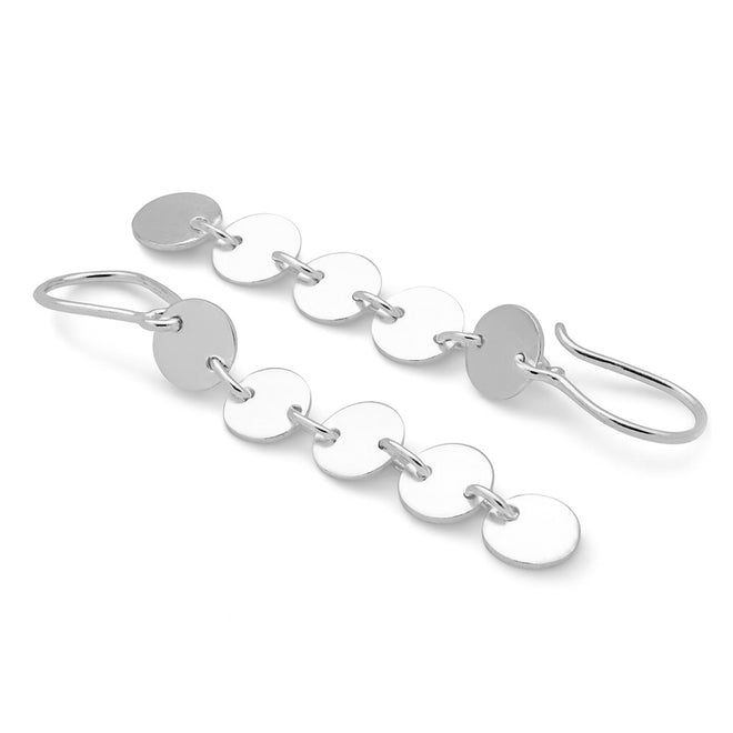 Disc Drop Earrings
