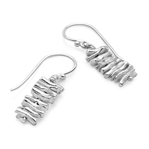 Silver Driftwood Earrings