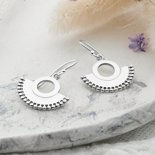 Mayan Fan Earrings