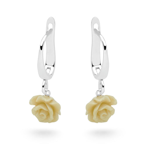 Rosie Earrings (Cream)