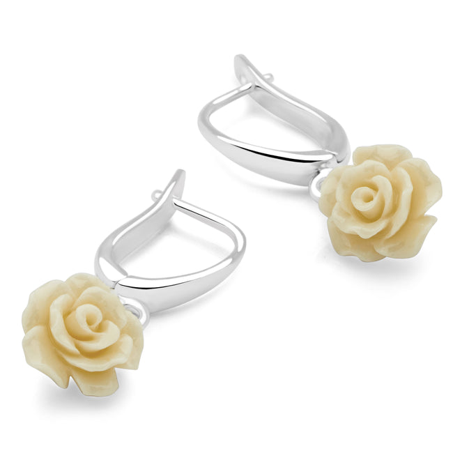Rosie Earrings (Cream)