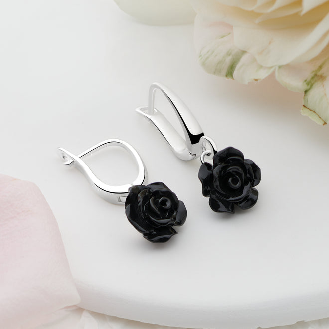 Rosie Earrings (Noir)