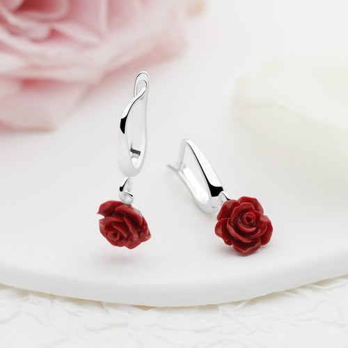Rosie Earrings (Cherry)