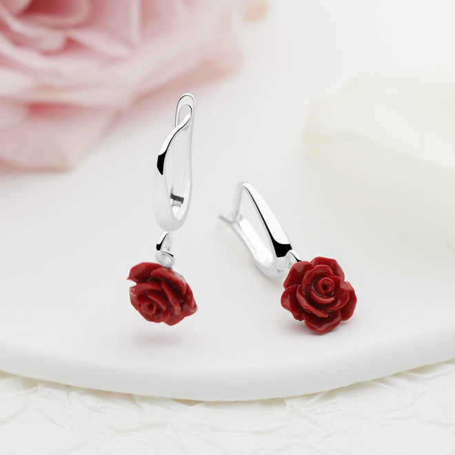 Rosie Earrings (Cherry)