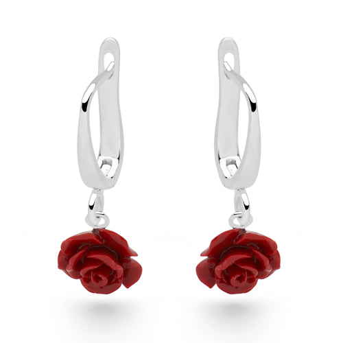 Rosie Earrings (Cherry)