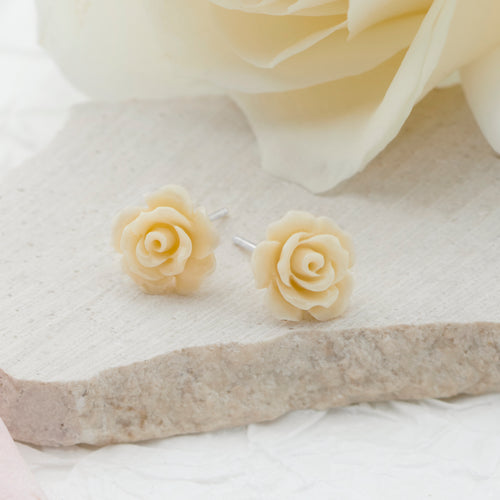 Rosie Studs (Cream)