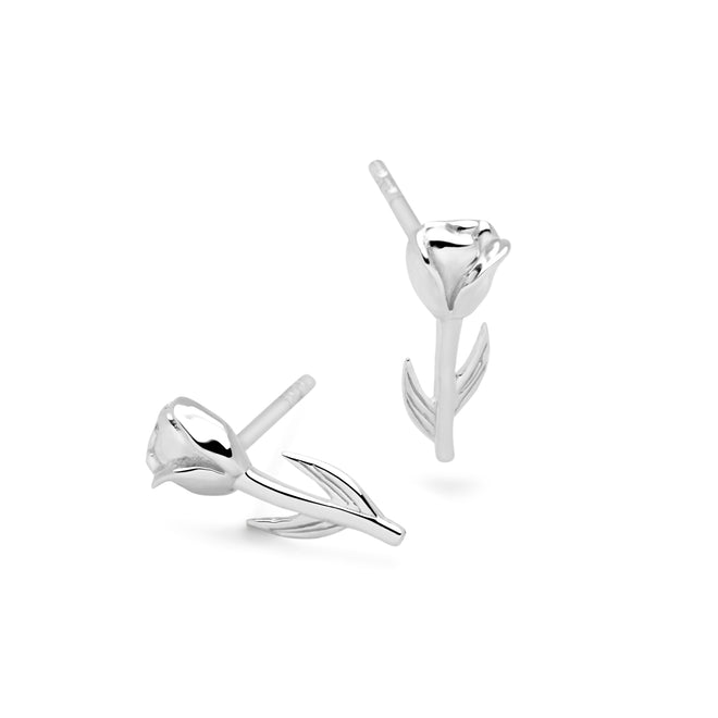 Silver Tulip Studs