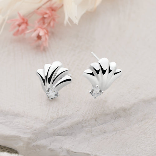 Shimmering Seashell Earrings
