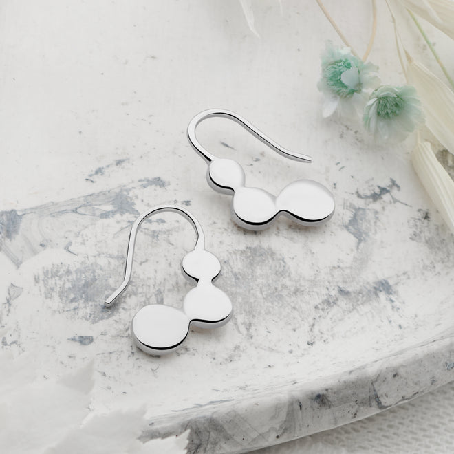 Curved Pebble Earrings