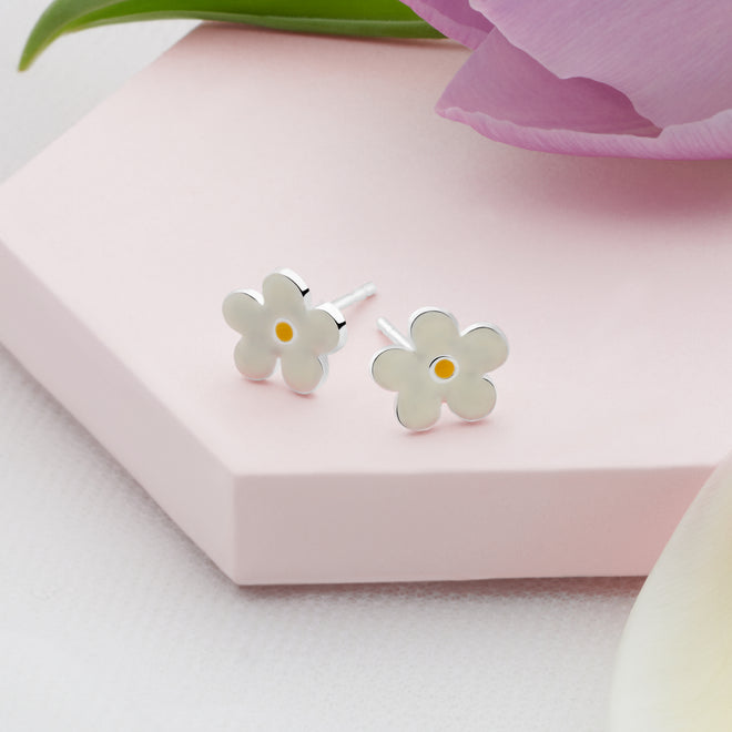 Forget Me Not Studs Cream