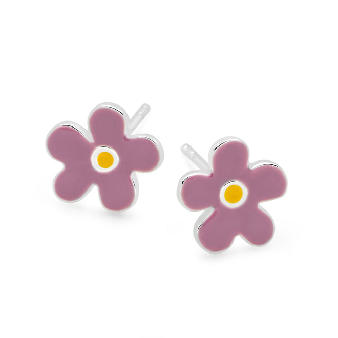 Forget Me Not Studs Purple