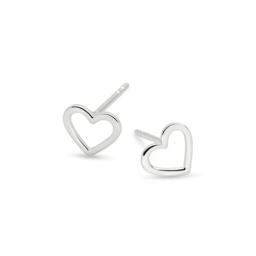 Outline Heart Studs