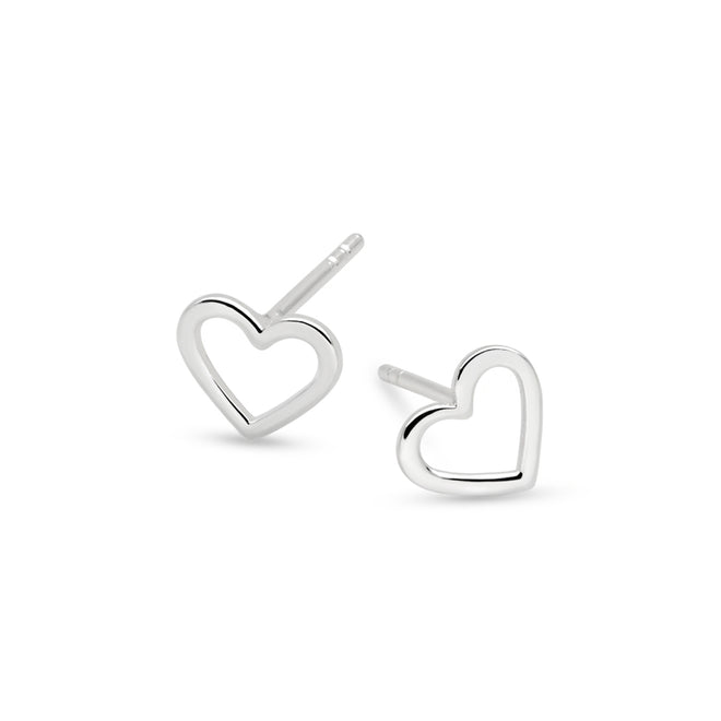 Outline Heart Studs