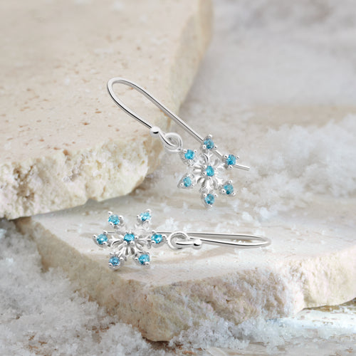 Snowflake Drop Earrings