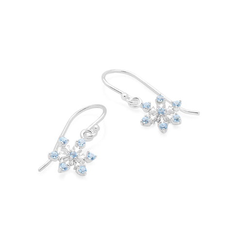 Snowflake Drop Earrings
