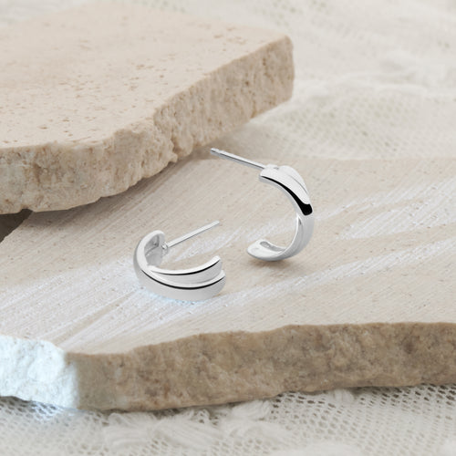 Crossed Curve Earrings