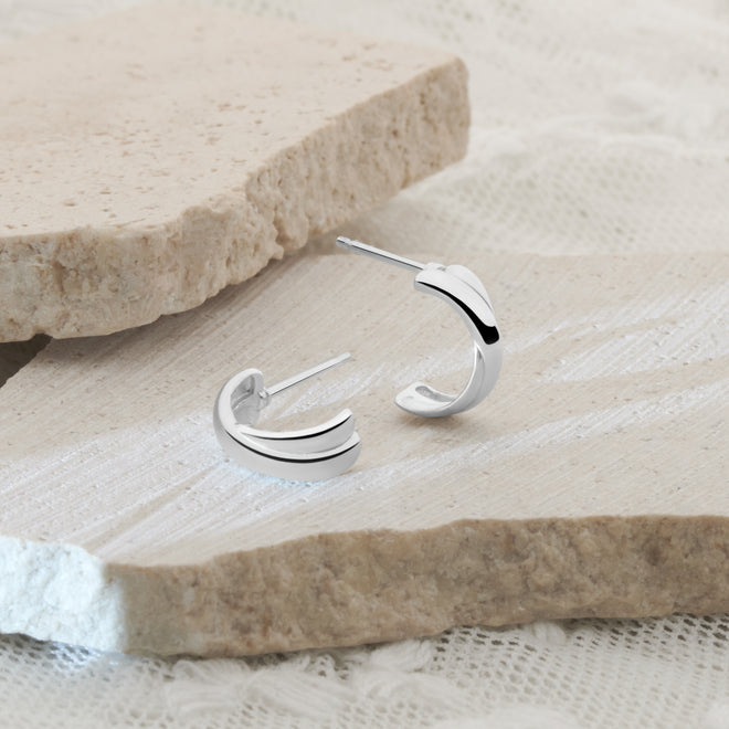 Crossed Curve Earrings