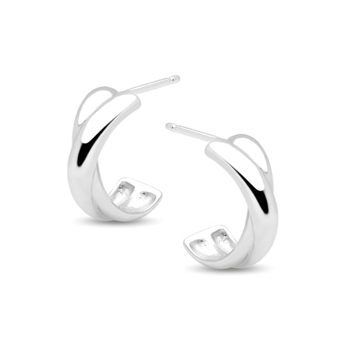 Crossed Curve Earrings