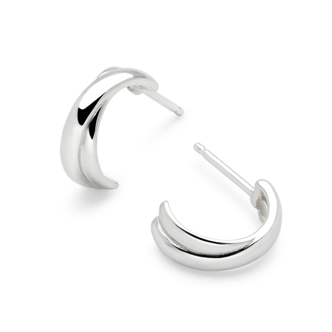 Crossed Curve Earrings