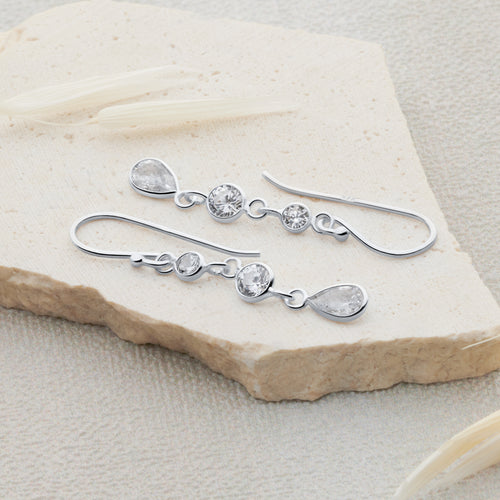Crystal Cascade Earrings