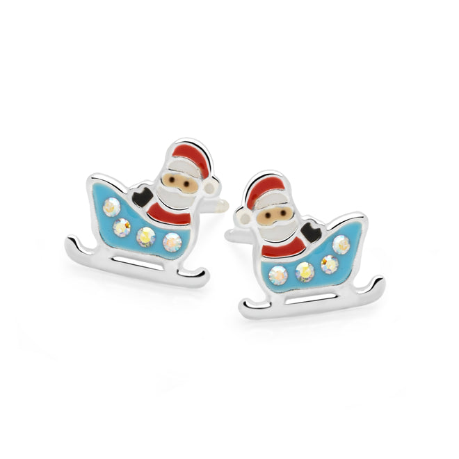 Santa Sleigh Studs