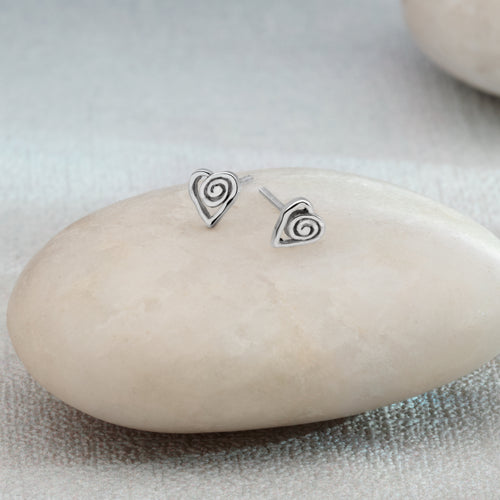 Balance Heart Studs