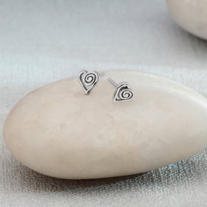 Balance Heart Studs