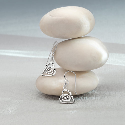 Flowing Heart Earrings