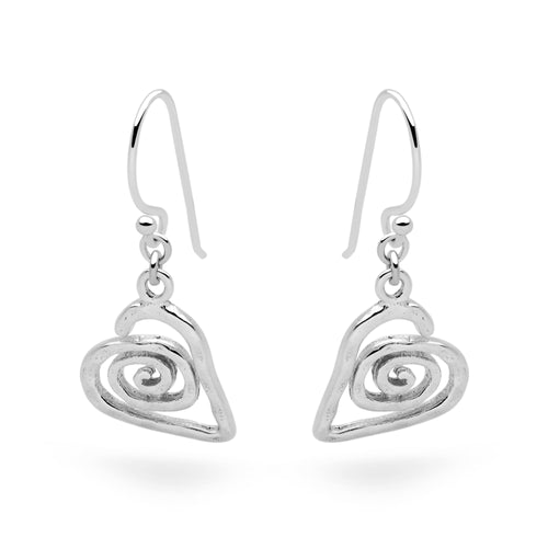 Flowing Heart Earrings