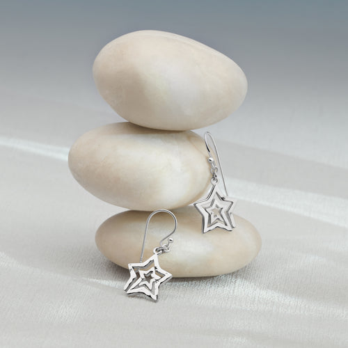 Inward Star Earrings